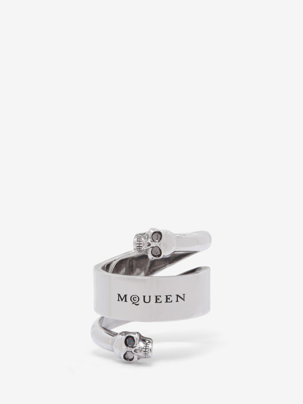 ALEXANDER MCQUEEN - Twin Skull Ring - Item 823324J161N0446